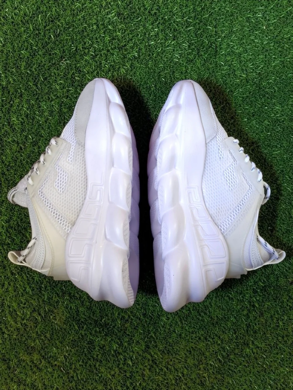 Versace Chain Reaction White Wmns 9 New Box